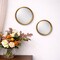 Gold Round Convex Mirror Metal Frame Wall Decor Small Medium Sizes